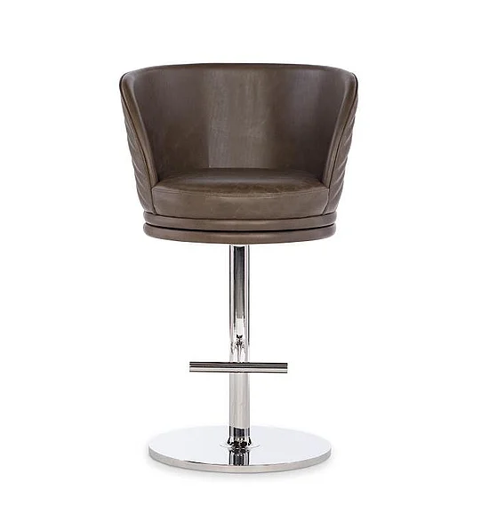 Maitland-Smith Leo Counter Stool in Warm Grey 8498-42