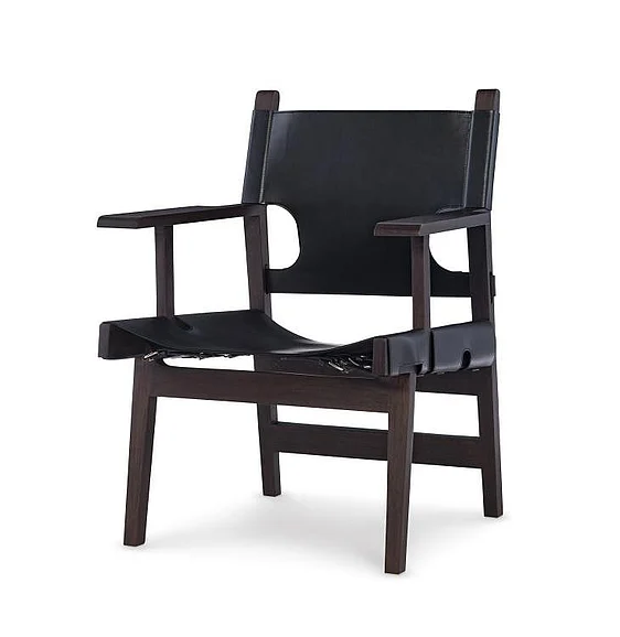 Maitland-Smith Noah Camp Chair in Black 8498-43-B