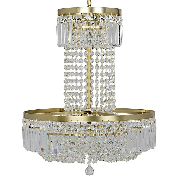 Noir Furniture St. Petersburg Chandelier in Antique Brass and Glass LAMP597MB