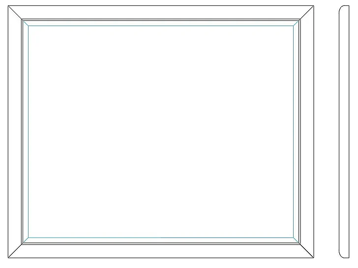 Kincaid Leyton Mirror in Honey 587-040H