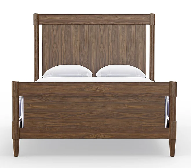 Vaughan-Bassett Nordhaven Queen Poster Bed in Nordic Walnut