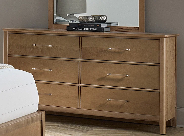 Vaughan-Bassett Nordhaven Dresser 6 Drawer in Clear Maple 852-003