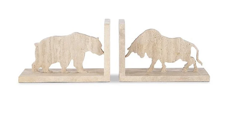 Maitland-Smith Bull/Bear Bookend 8510-10