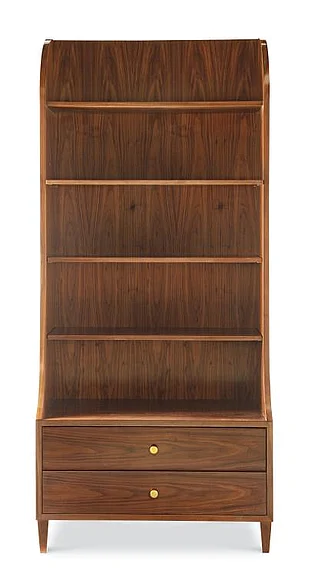 Maitland Smith Bennett Book Shelf in Walnut 8519-53