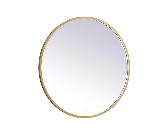 Elegant Pier 36 In. Led Mirror with Adjustable Color Temperature 3000K/4200K/6400K in Brass MRE6036BR