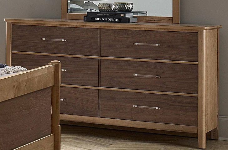 Vaughan-Bassett Nordhaven Dresser 6 Drawer in Two-Tone 853-003