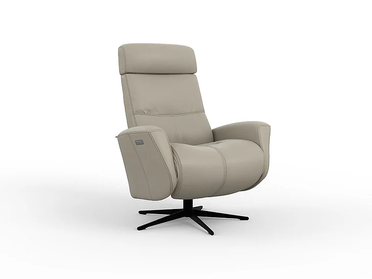 Fjords Modern Living Magnus Large Relaxer w/Battery in SL Shadow Grey/Black 853116PB-205 CUSTOM ITEM