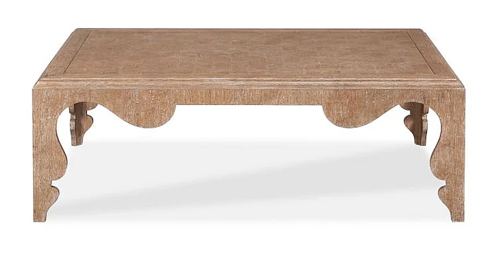 Maitland-Smith Sophia Cocktail Table in Cerused Oak 8536-33