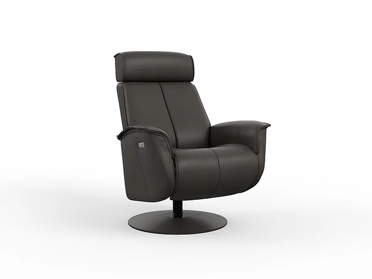 Fjords Modern Living Bo Medium Relaxer w/Battery in AL Slate/Charcoal 854116PB-543 CUSTOM ITEM