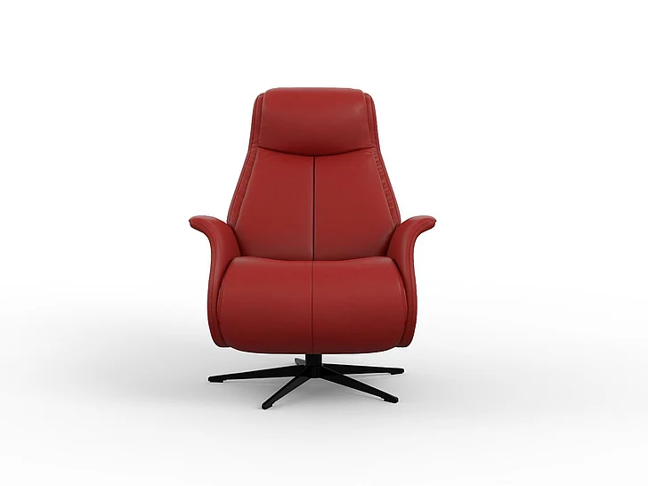 Fjords Modern Living Jakob Medium Relaxer w/Battery in SL Chili/Black 856116PB-248 CUSTOM ITEM