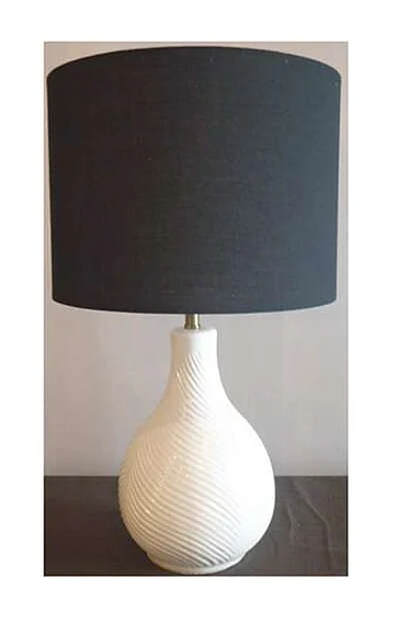 Craftmade 1 Light Ceramic Base Table Lamp in White 86253 CLOSEOUT