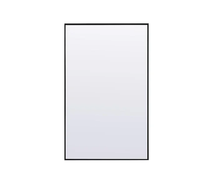 Elegant Metal Frame Rectangle Full Length Mirror 36X60 In. in Black MR4FL3660BK