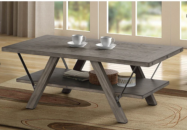 Emma Mason Signature Old Manor Cocktail Table in Gray