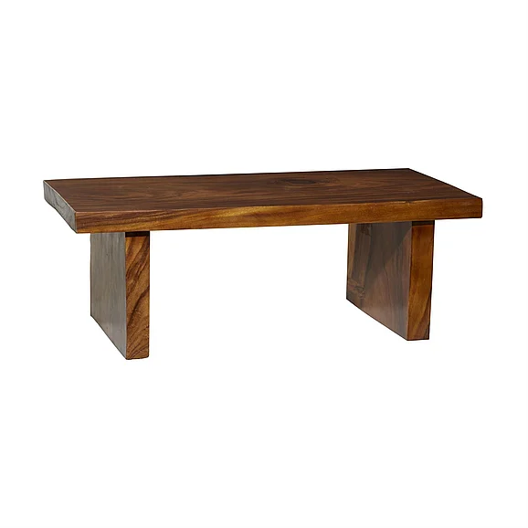 UMA Brown Wood Handmade Coffee Table, 51" x 27" x 19" | 86316 CLOSEOUT