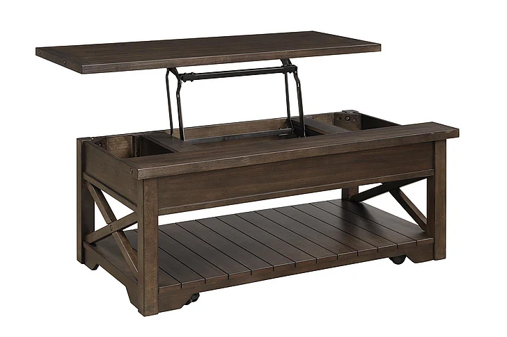 Emma Mason Signature Durham Suite Lift Top Cocktail Table in Heritage Brown