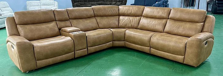 Corinthian George 6pc Sectional Set in Montana-Carmel FGC86506 6PC