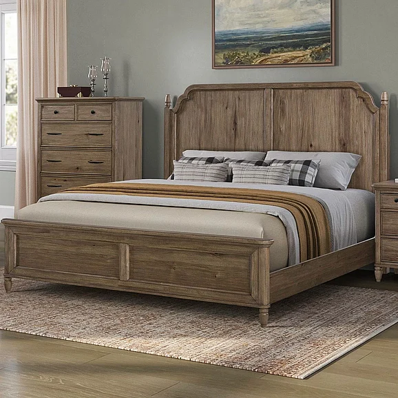 Liberty Furniture Hickory Grove Queen Panel Bed in Heirloom Brown 866-BR-QPB