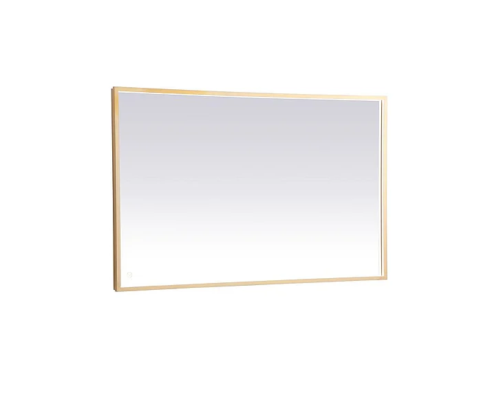 Elegant Pier 30X48 In. Led Mirror with Adjustable Color Temperature 3000K/4200K/6400K in Brass MRE63048BR