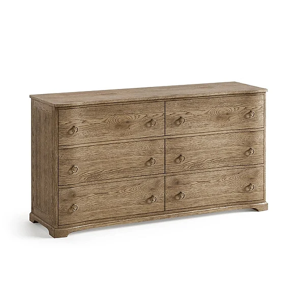 Jonathan Charles Echo Canyon Double Dresser in Faded Oak 491325-FDO