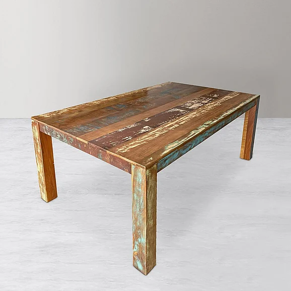 Moti Furniture Trinidad Dining Table in Brown and Multi