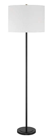 Craftmade Jones 1 Light Floor Lamp in Flat Black 87010FB-F