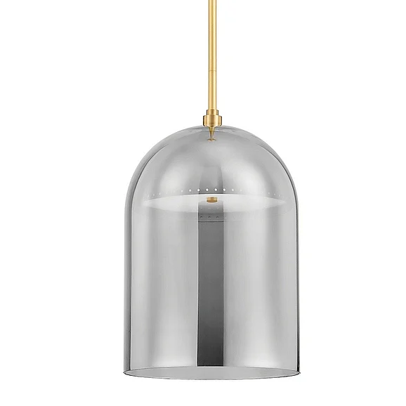 Hudson Valley Lighting Dorval Pendant in Aged Brass 8713-AGB