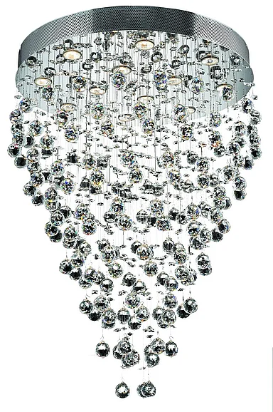 Elegant Galaxy 12 Light Chrome Chandelier Clear Royal Cut Crystal V2006D28C/RC CLOSEOUT