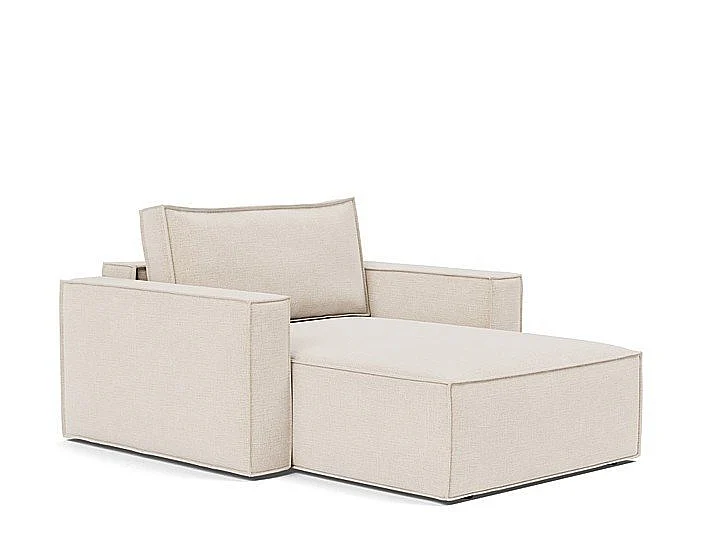 Innovation Living Newilla Lounger Chair with Standard Arms (255 Adario Basmati) 95-543152255-01-2