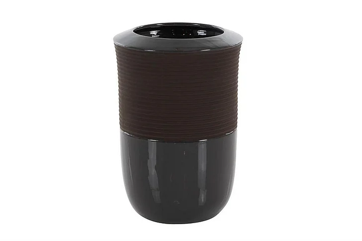UMA Grey Dolomite Modern Vase, 12" x 8" x 8" | 87731 CLOSEOUT