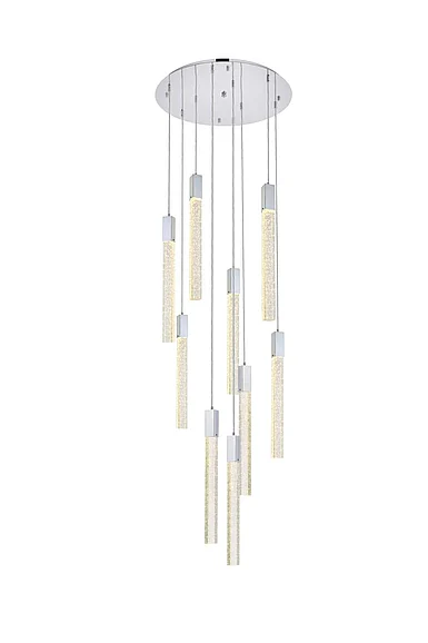 Elegant Weston 9 Lights Pendant in Chrome 2067D24C