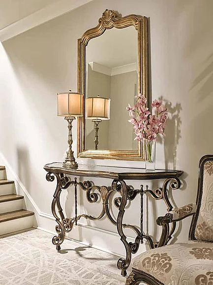 Maitland-Smith Aria Console Table in Gold 88-0206