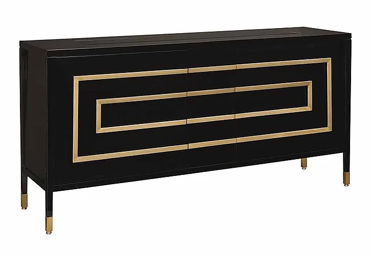 Maitland-Smith Lyric Credenza in Black 88-0210 CLOSEOUT