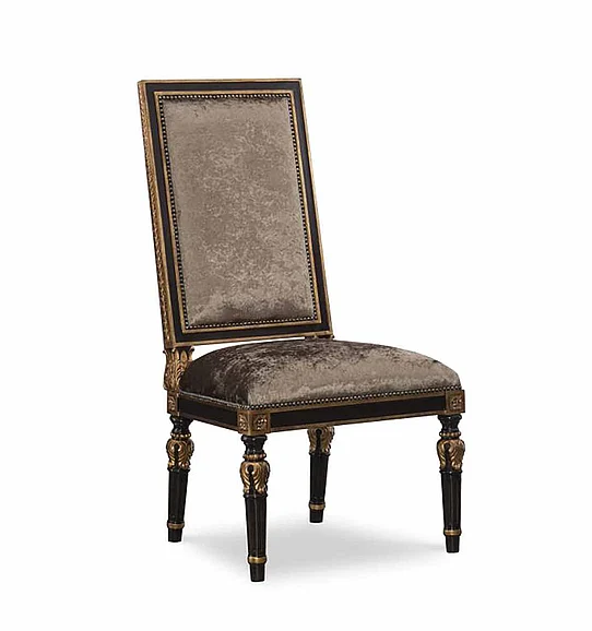 Maitland-Smith Grand Traditions Side Chair in Black 88-0245