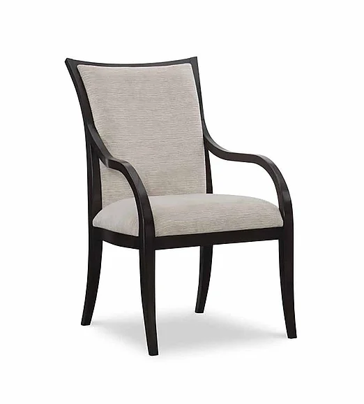 Maitland-Smith Lyric Arm Chair in Black 88-0246
