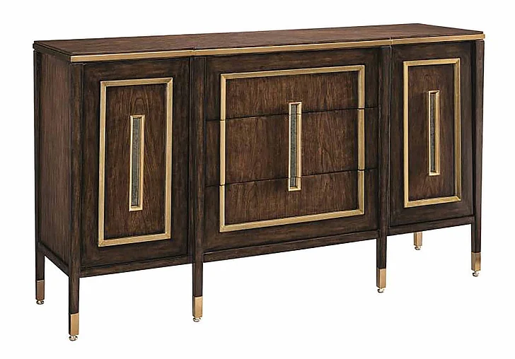 Maitland-Smith Lyric 3 Drawer Dresser in Brown 88-0315
