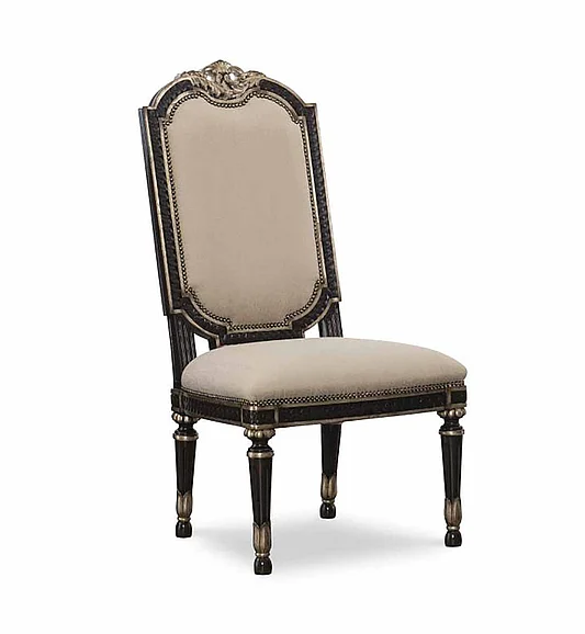 Maitland-Smith Piazza San Marco Side Chair in Black 88-0545