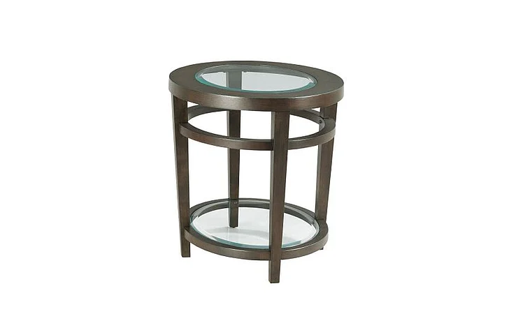 Hammary Urbana Oval End Table in Dark Oak 880-918