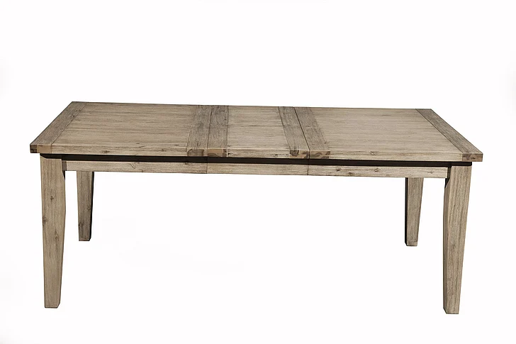 Alpine Furniture Aspen Dining Table in Iron Brush Antique Natural 8812-01