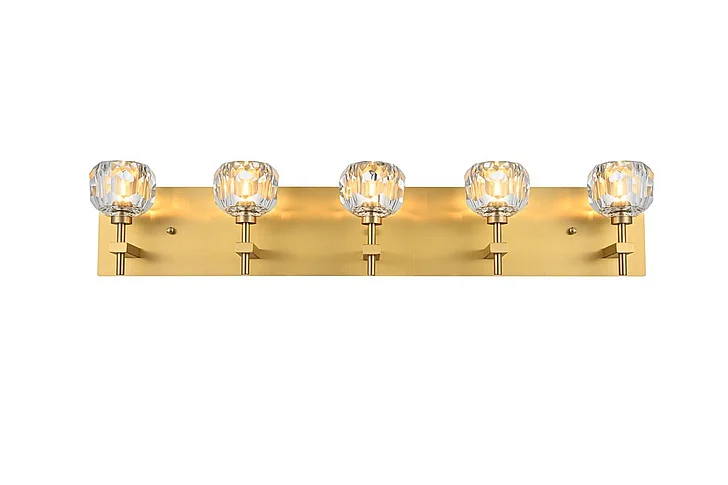 Elegant Graham 5 Light Wall Sconce in Gold 3509W32G