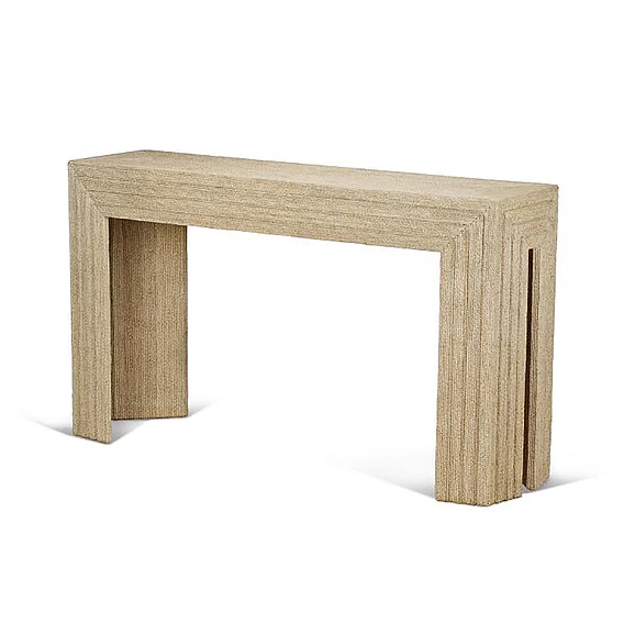 Maitland-Smith Abaca Console Table in Natural 89-0103