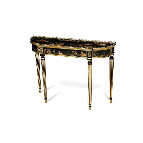 Maitland-Smith Song Console Table in Black 89-0108