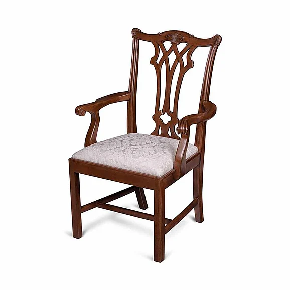 Maitland-Smith Camden Arm Chair in Brown 89-0201 CLOSEOUT