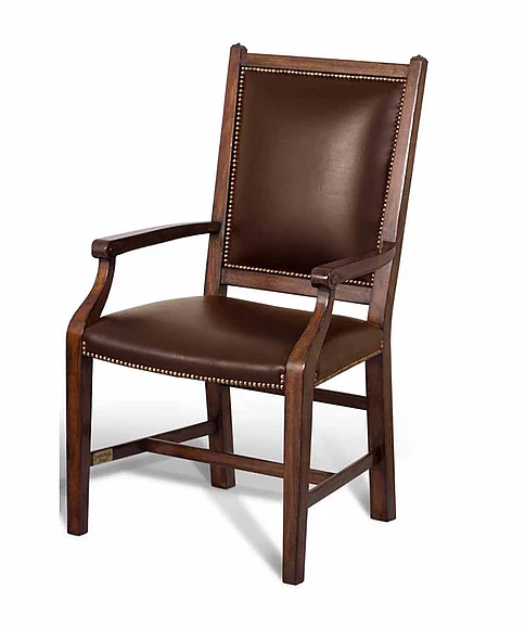 Maitland-Smith Studio Arm Chair in Brown 89-0203 CLOSEOUT