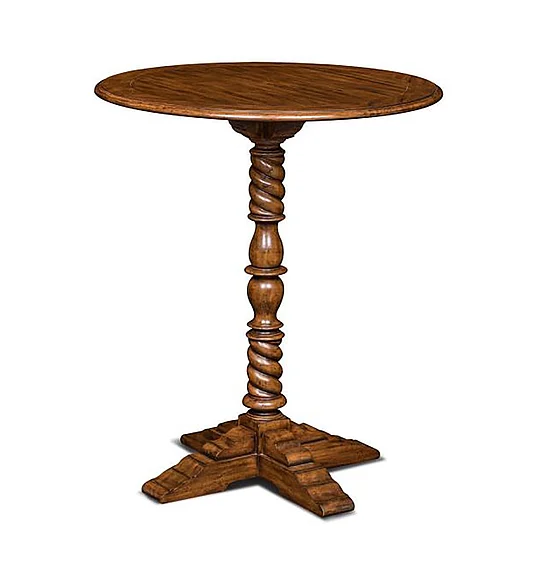 Maitland-Smith Painter's Pedestal Table in Brown 89-0411 CLOSEOUT