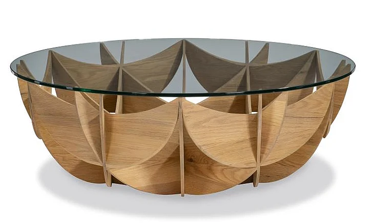 Maitland Smith Oak Honeycomb Table 89-0609W