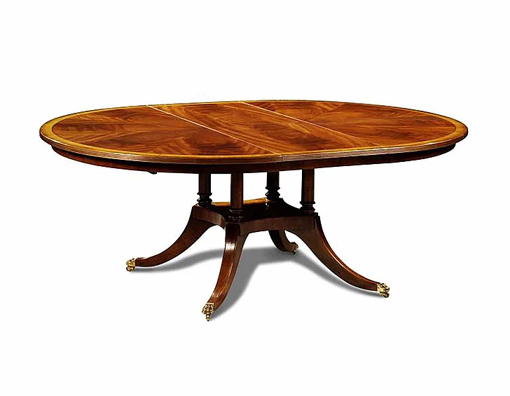 Maitland-Smith Medallion Dining Table in Brown 89-0703