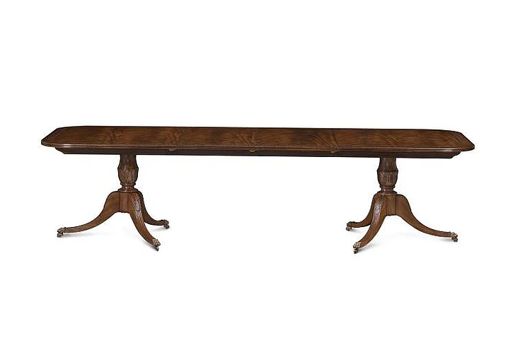 Maitland-Smith Bleached Reeded Dining Table 89-0709