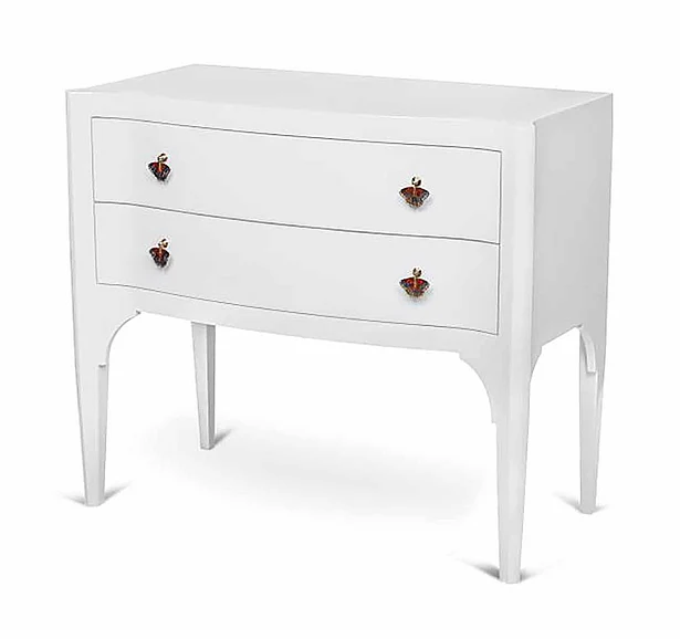 Maitland-Smith Summit Chest of Drawers in White 89-0805 CLOSEOUT