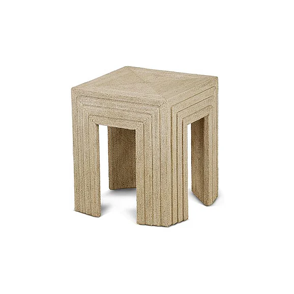 Maitland-Smith Abaca End Table in Natural 89-1006 CLOSEOUT