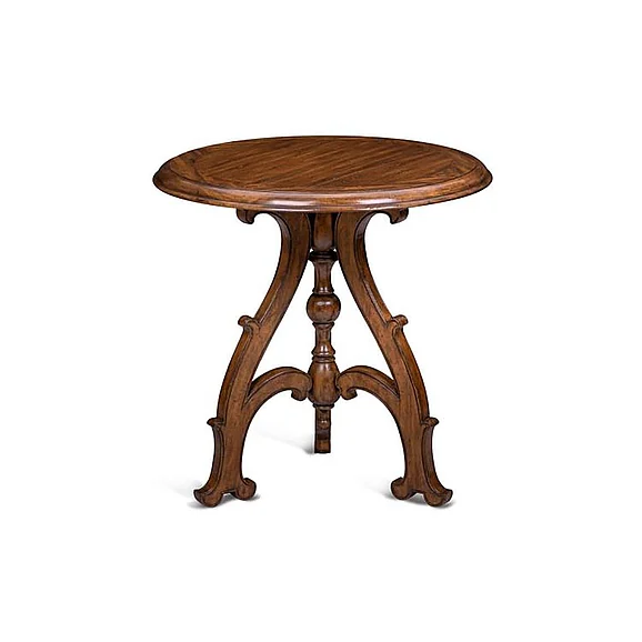 Maitland-Smith Shepherd Pedestal Table in Brown 89-1019